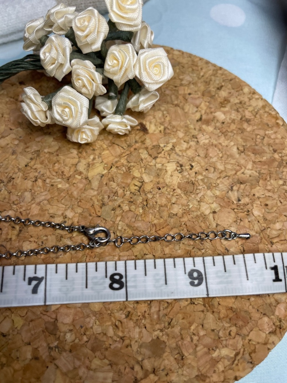 Pink Rectangular Stone Pendant Necklace - Women's Jewelry - Picture 4 of 5